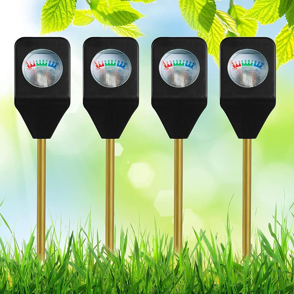 Lot de 10 mini hygromètres portables testeur d'humidité du sol pour plantes en pot