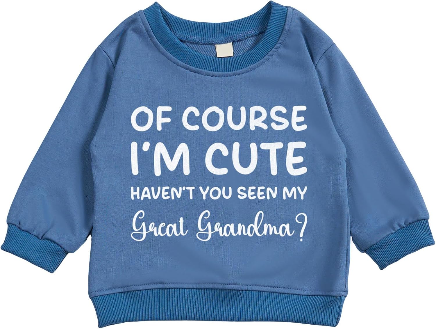 Toddler Baby OF COURSE I'M CUTE Long Sleeve Sweatshirt Top Jogger Pants Clothes Set