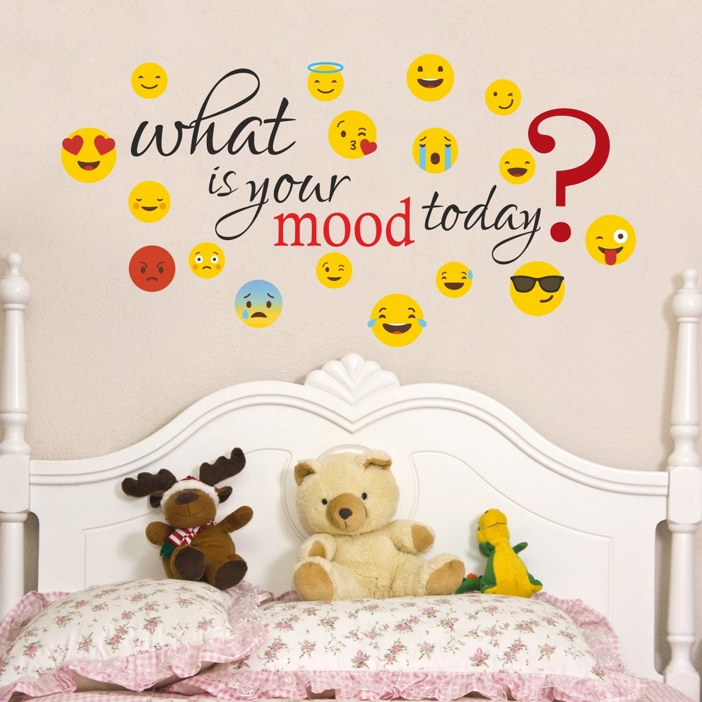 Wall Sticker(Mood Smileys Size 96X50CM) Amazon.in Home Improvement