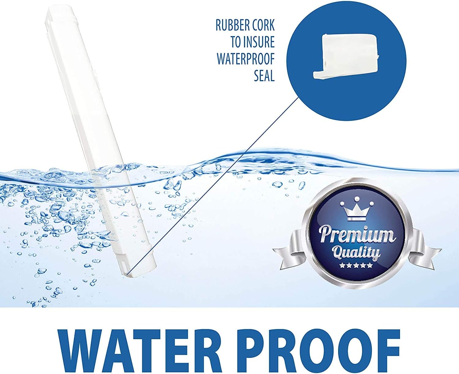 MEZUZAH CASE Holder (shidell) בית מזוזה Plastic with Stones Silver shin Rubber Cork Waterproof Rubber Cork lot of 25 (White #12 for 12 cm Scroll)