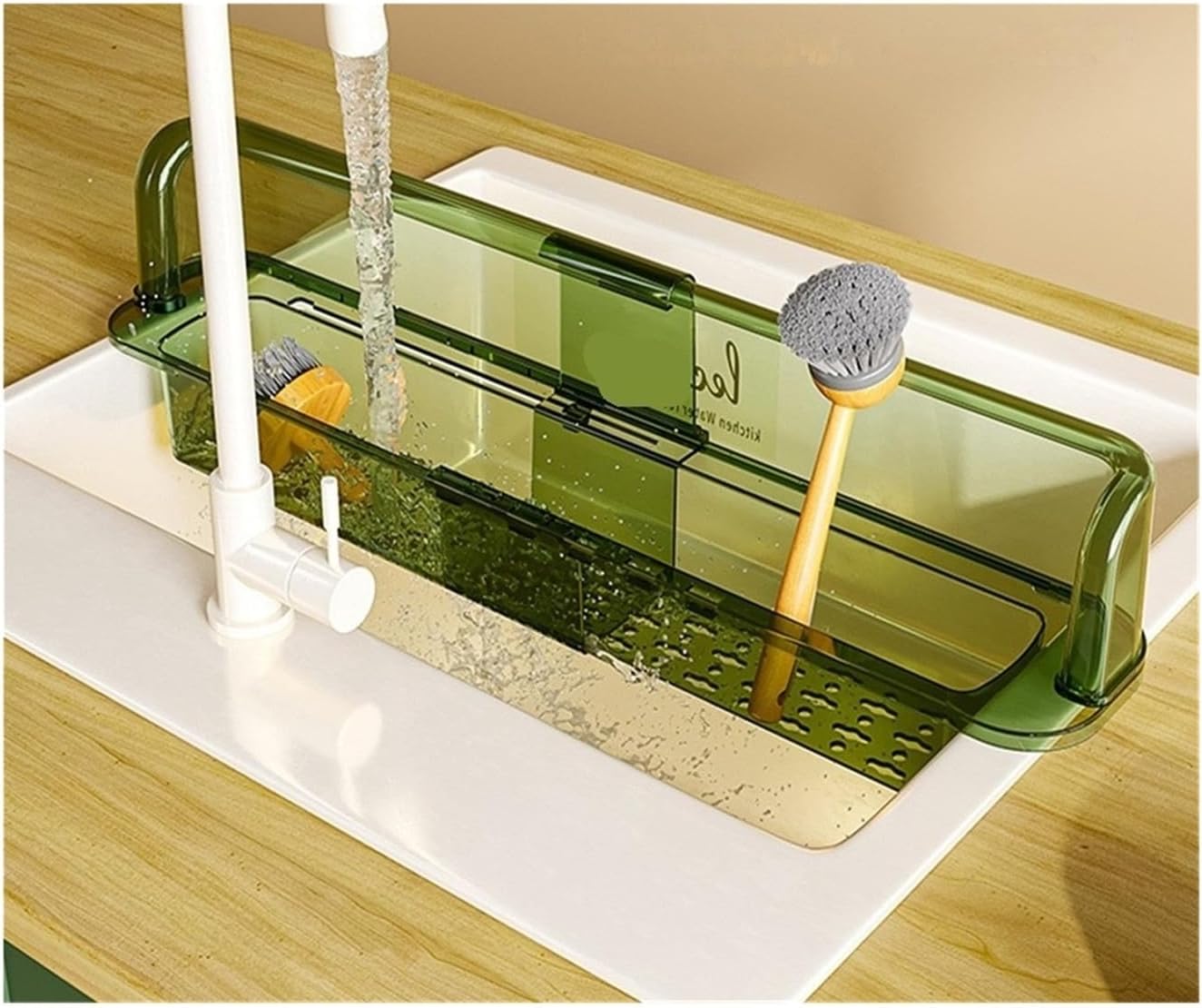 Kitchen Sink Water Splash Guard Oil-Proof Splashproof Dish Baffle Waterproof Screen Anti-water Board Plate(01)