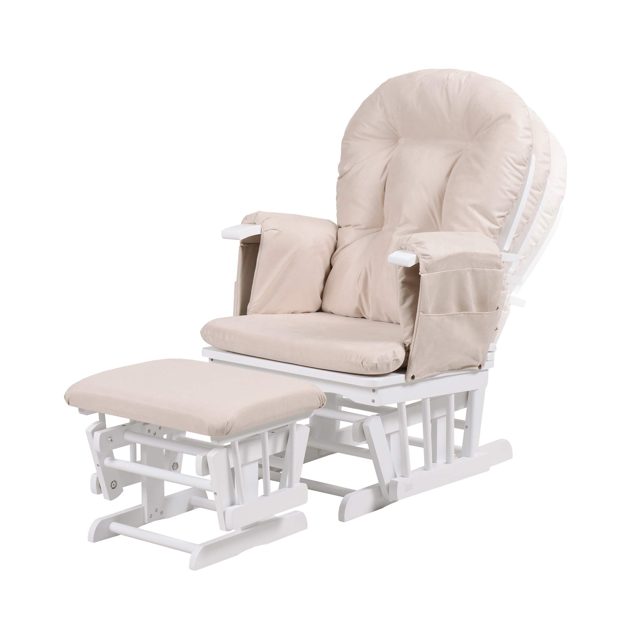 Kub Haywood Direct reclinabile e poggiapiedi, colore: bianco