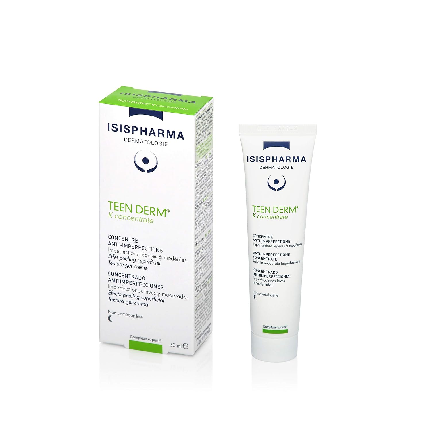 ISIS Pharma TEEN DERM K CONCENTRATE active serum 30ml for Oily skin with imperfections, Treat severe to serious acne - Image 2