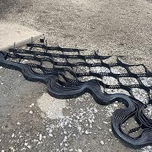 Soil Pea Permeable Gravel Stabilizer Pavers for Retaining Walls, Polyethylene Foldable Honeycomb-Ground Grid,Easy to Install4mx 6m 13ft x 20ft