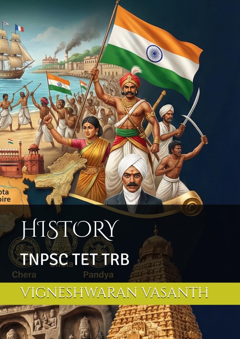 HISTORY EM: TNPSC TET TRB (TNPSC SUBJECT BOOKS SYLLABUS WISE TAMIL ELEGIBILITY & GS (ENGLISH MEDIUM))