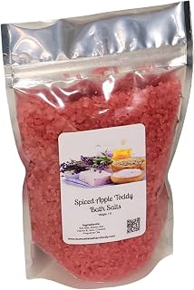 Bath Salts | 1lb Bag (16oz.) | Choose Your Scent | Epsom Salt | Sea Salt| Bathing | Body Care | Beauty | Relaxation | Spa | Pedicure | Manicure | Soak (Spiced Apple Toddy)