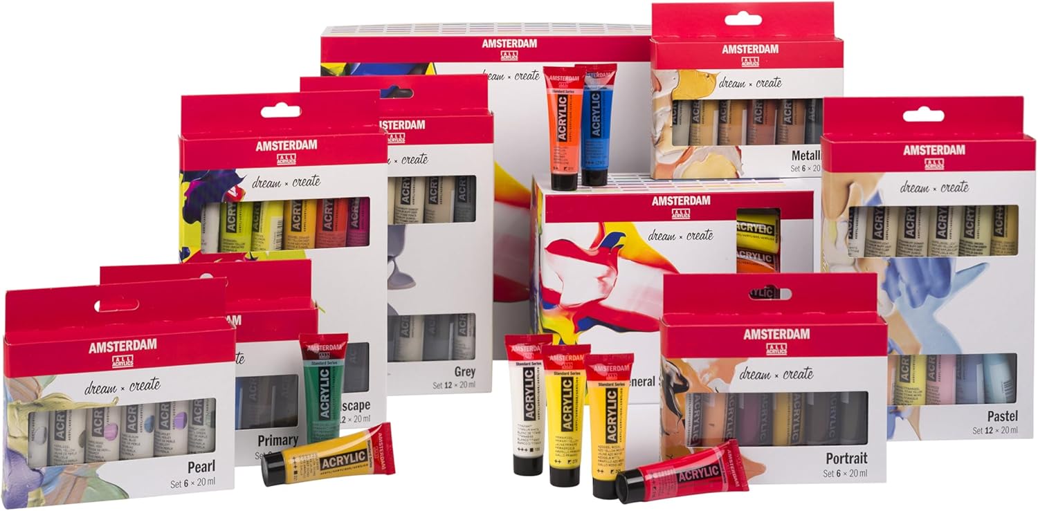 Amsterdam Acrylic 20 x 90ml tubes- Acrylic paint Set