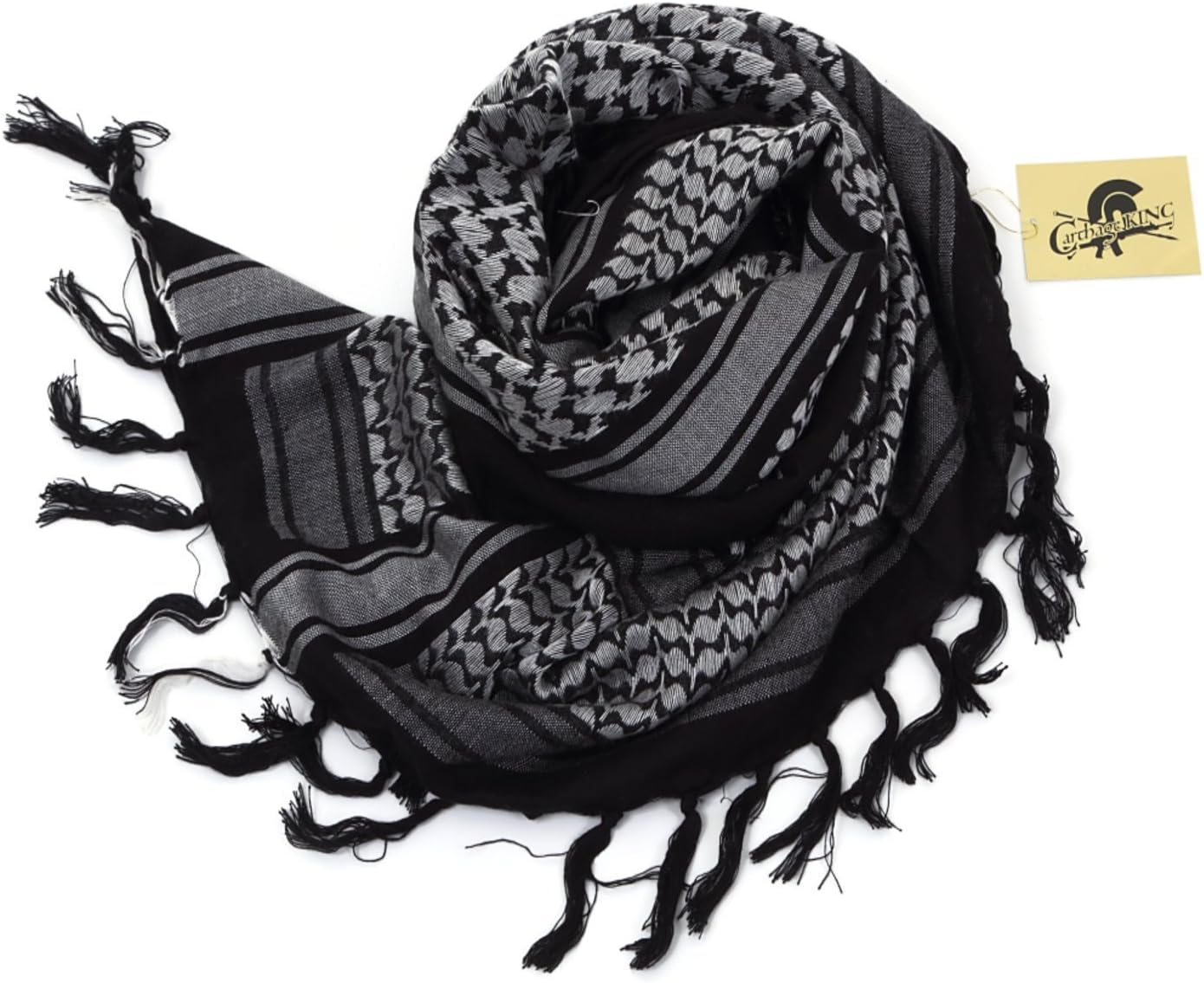 Carthageking アフガンストール ファッションストール 巻き方バリエーション豊富 万能マフラーストール Lサイズ ブラックホワイト おまけ付 Carthageking アフガンストール ファッションストール 巻き方バリエーション豊富 万能マフラーストール Lサイズ ブラックホワイト おまけ付
