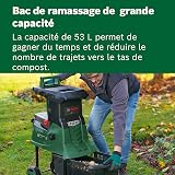 Broyeur de jardin à turbine Bosch - AXT 25 TC (2500 W; conçu pour le bois et les débris de jardin; bac de ramassage intégré de 53 L; livré dans un carton) - 4