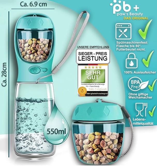 Foto 2 de 8 de Paws Elegance Bebedero Perro Portatil 550ml