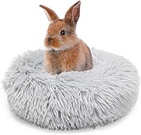 Vista 19 de Cama para perros pequeños, cama mullida para cachorros, lavable, dona, antideslizante, 15 pulgadas