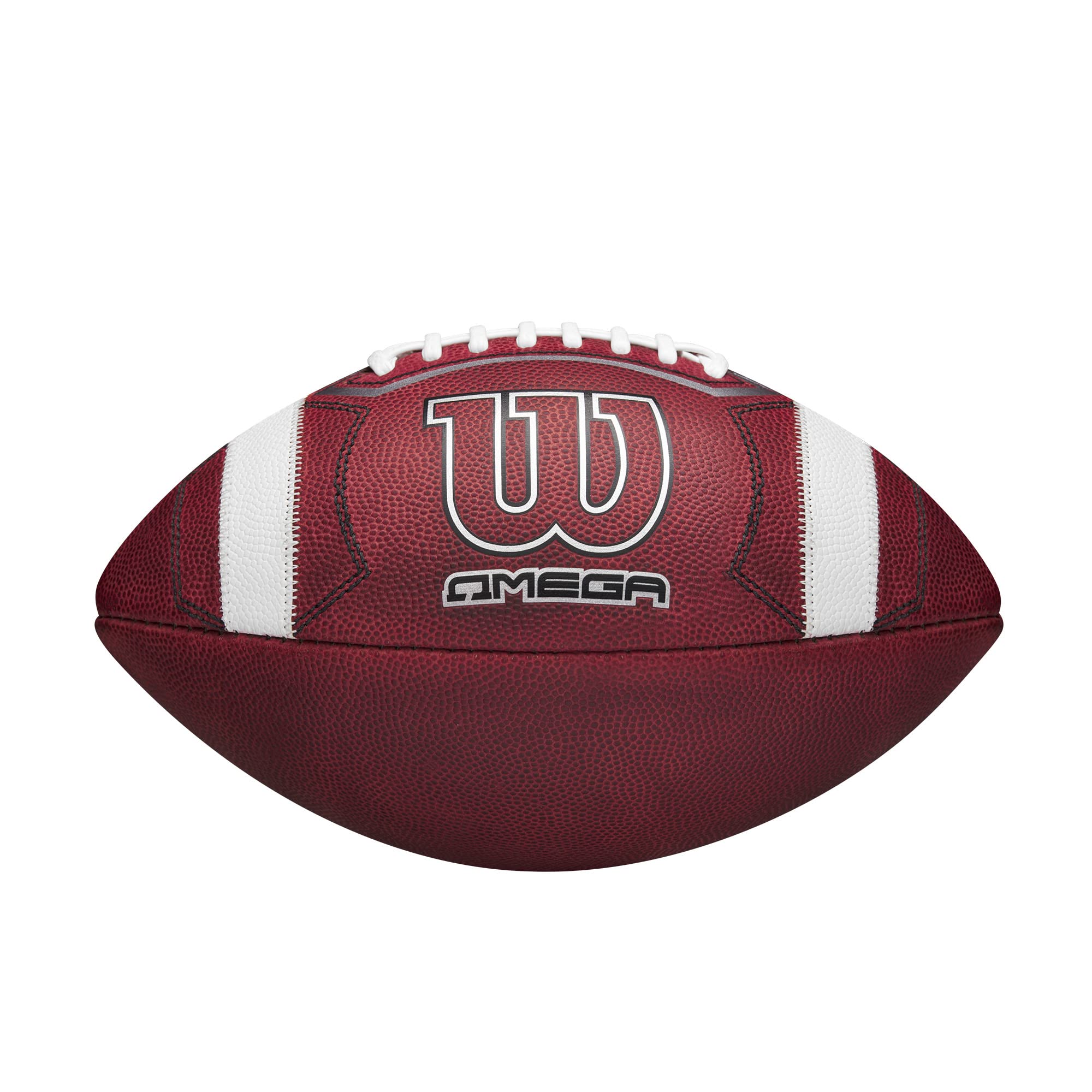 WILSON Omega - Balón de fútbol universitario oficial, tamaño oficial, color marrón