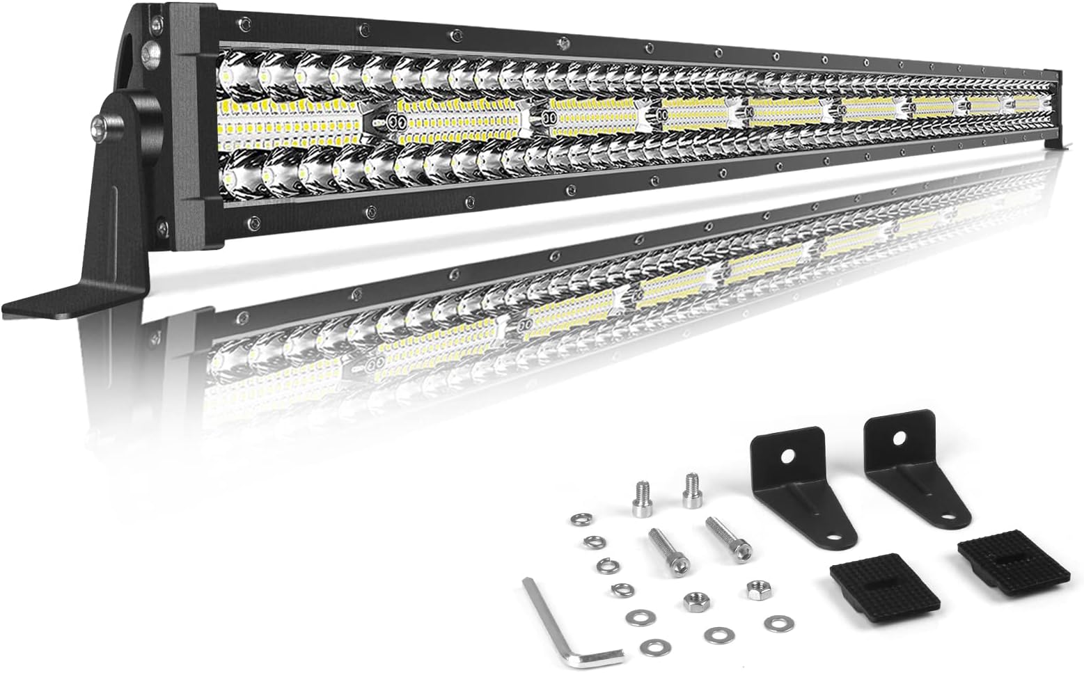 52 inch led , 1122W Triple Row light bar for Trucks, IP67 led spot Flood Combo Beamfor Off-Road ATV UTV SUV Boat and Tractor ( 6500K)
