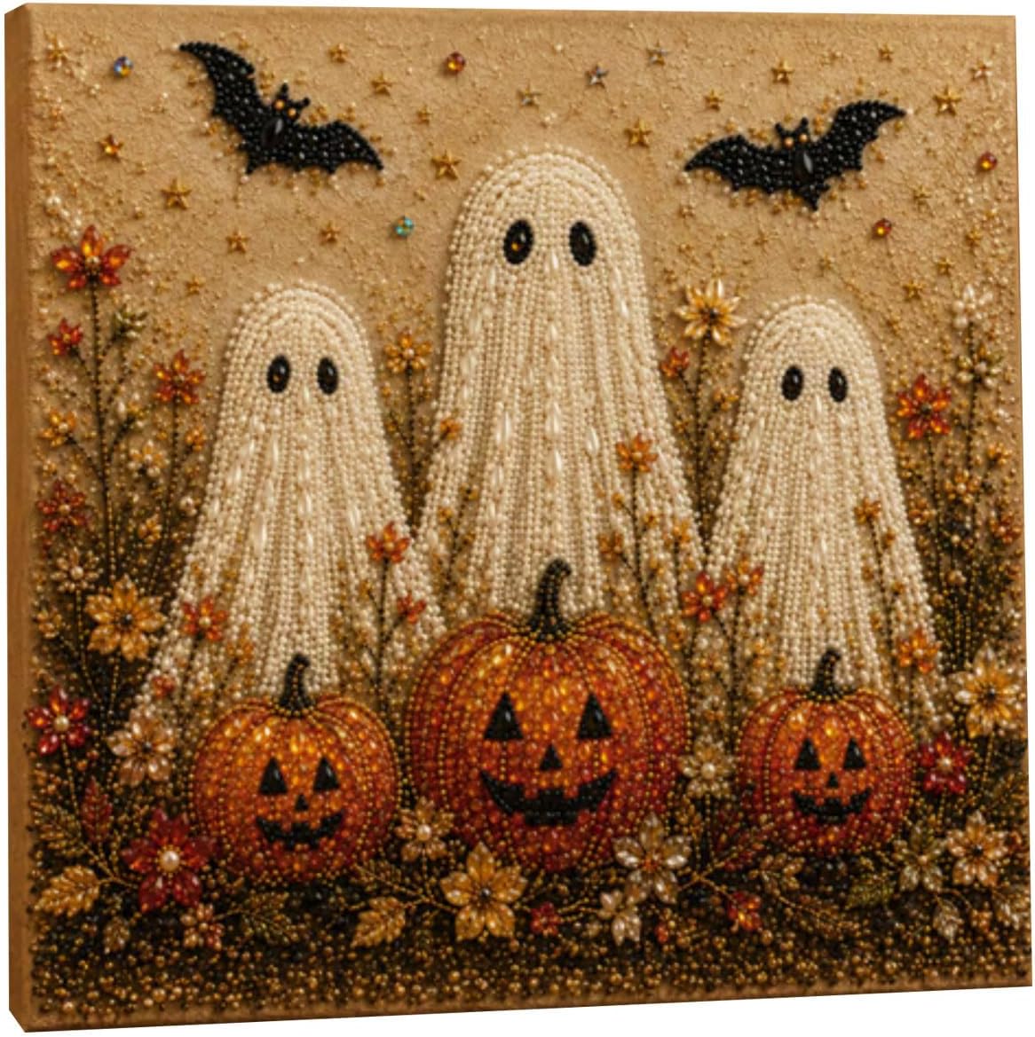 Halloween Ghost Pearl Painting Kit,Pearl Diamond Art Kits for Adults 2026