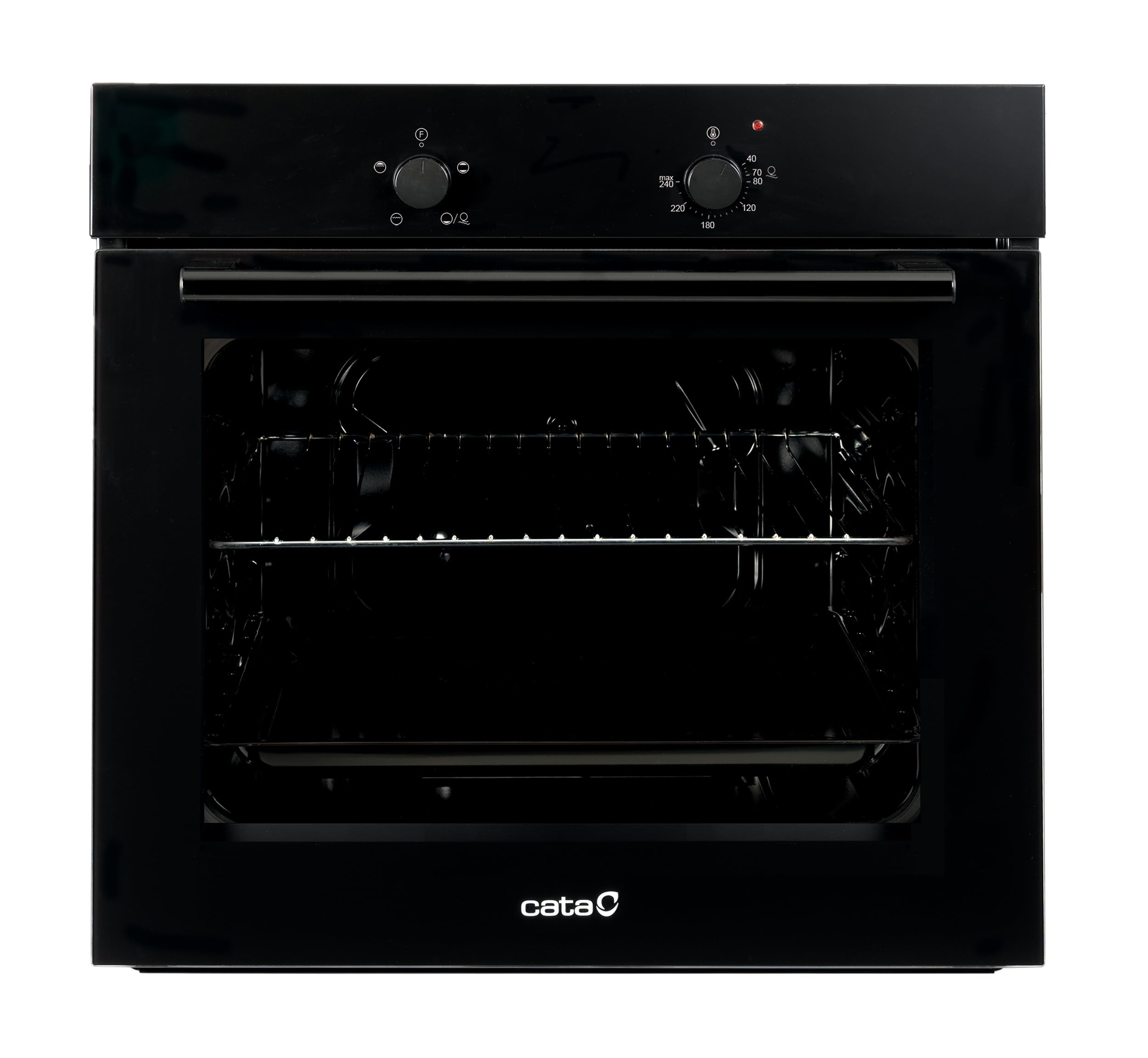 Cata Kuchenka statyczna SES 6004 BK 4 funkcje drzwi panoramiczne Full Glass AquaSmart Czyszczenie oświetlenie wewnętrzne Szerokość 60 cm Duża pojemność 62 l Oświetlenie wewnętrzne Wykończenie ze szkła