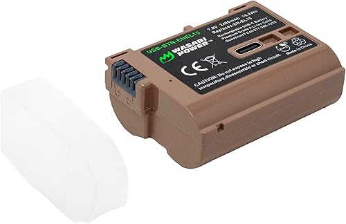 Miniatura 6 de Wasabi Power Batería USB (Serie Ginger) para Nikon EN-EL15, EN-EL15b, EN-EL15c y D500, D600, D610, D750, D780, D800, D800E, D810, D850, D7000,