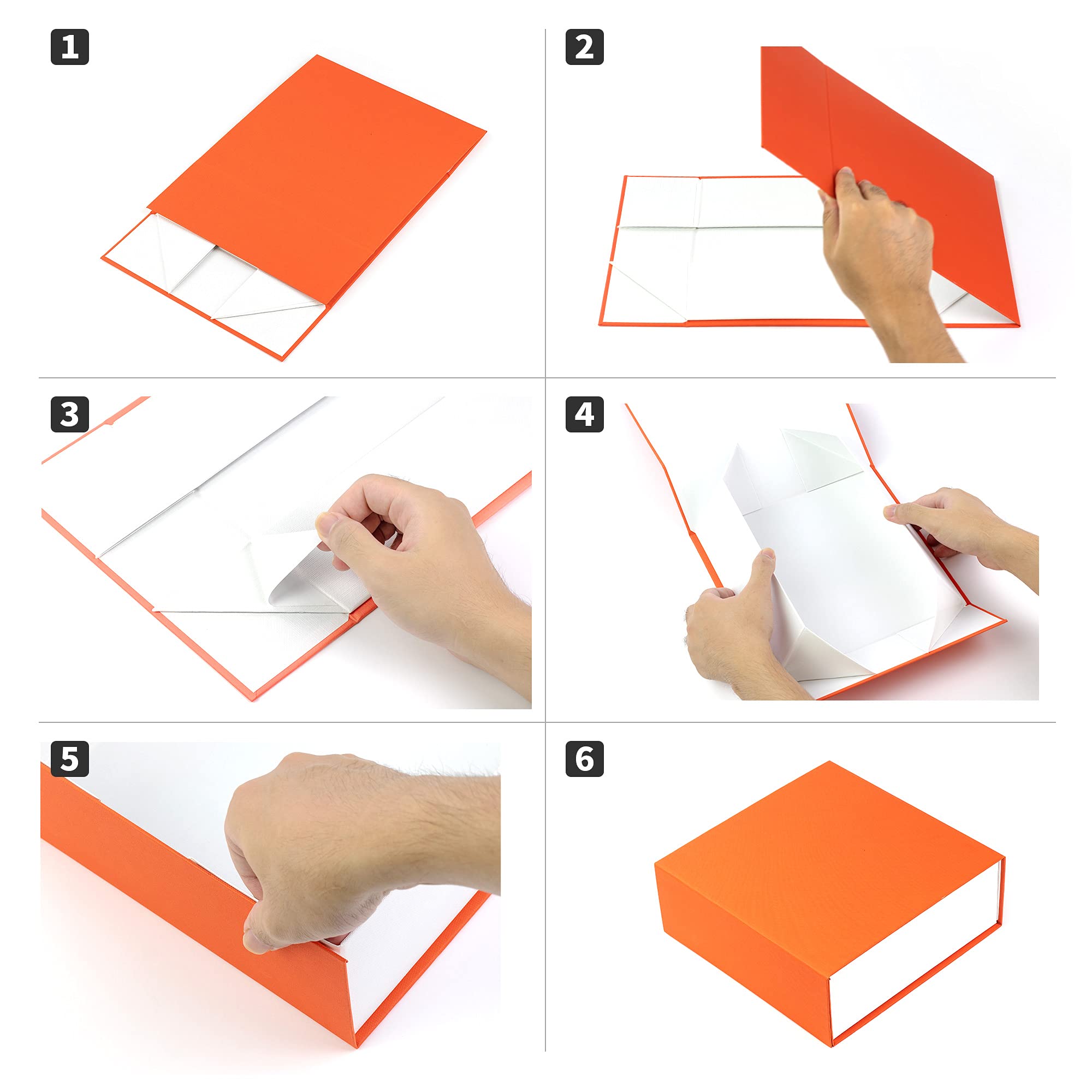 ADEL DREAM Geschenkbox, faltende Geschenkbox, Kleidung Geschenkbox, Kleidung Geschenkbox (10 stück, Weiß)