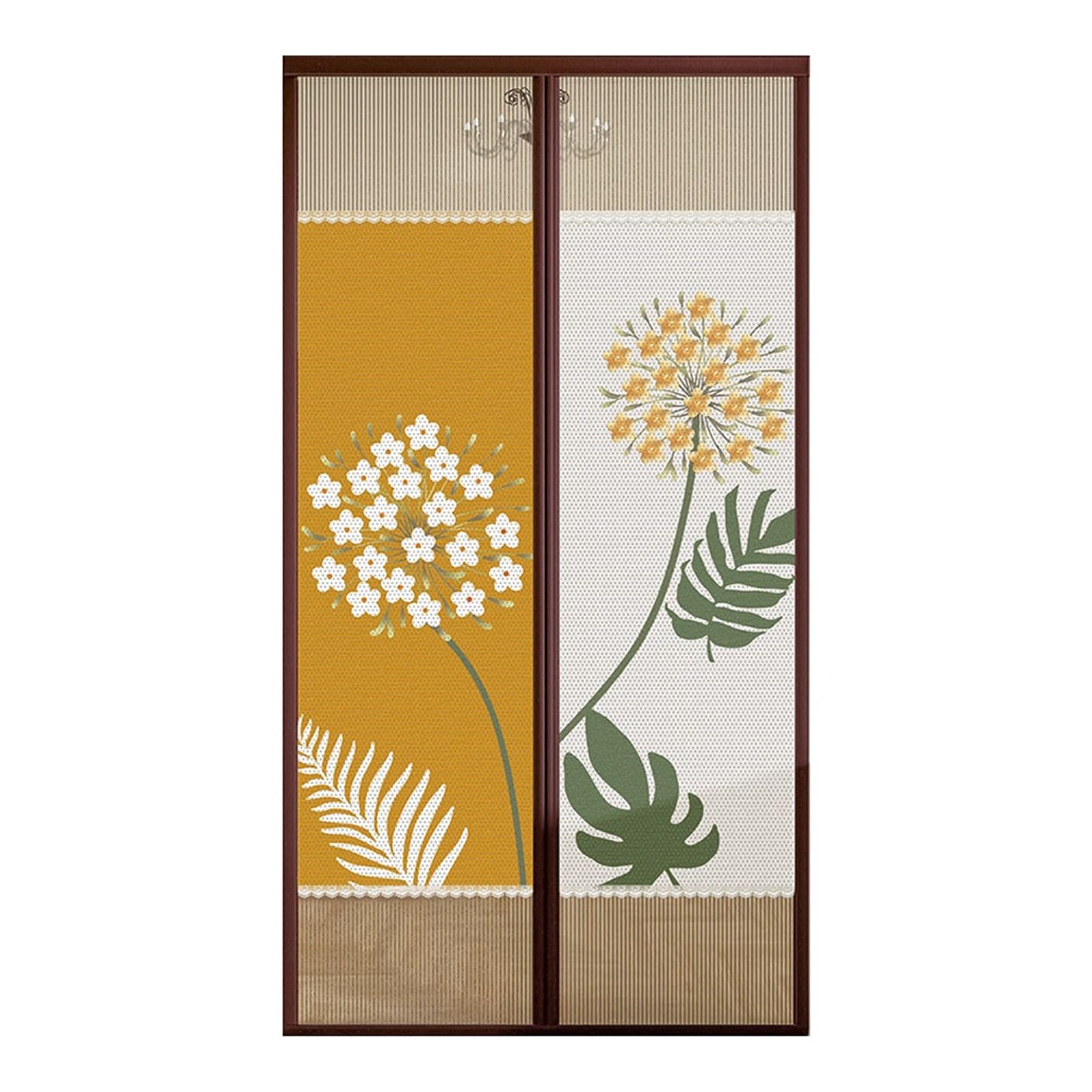 Moustiquaire porte magnétique 110x210 cm avec cadre de protection