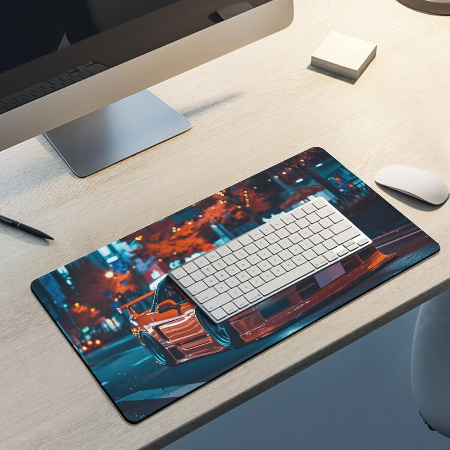 Large Mouse Pad JDM Cars NSX Night Driving Desk Mat Computer Accessories Gaming Office Organizers Supplies Decor Essentials Keyboard Pads for Desk Rubber 30x60cm - Image 5