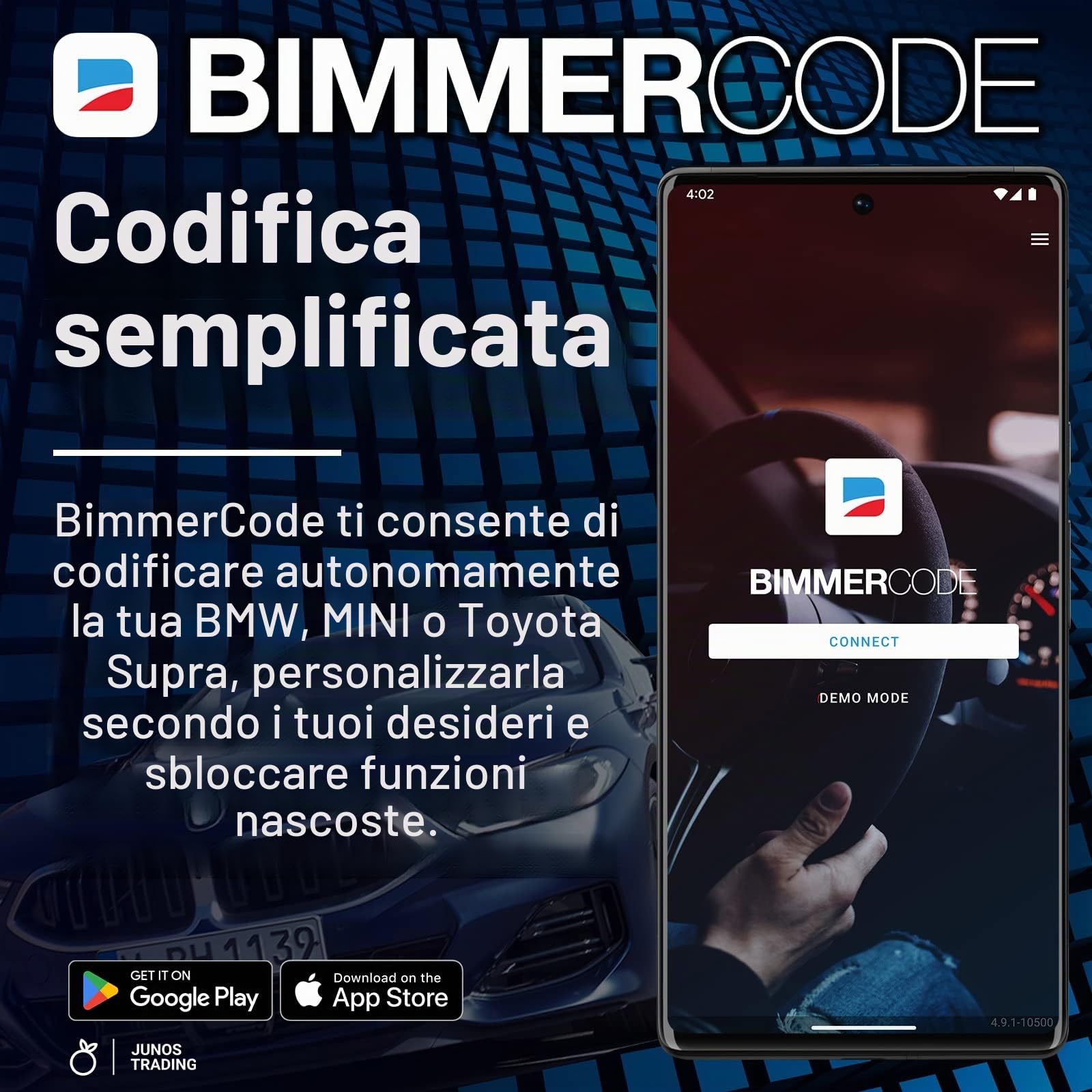 Scanner OBD2 Bluetooth UniCarScan UCSI-2100 per BimmerCode & MotoScan, funziona con iOS, Android e Windows