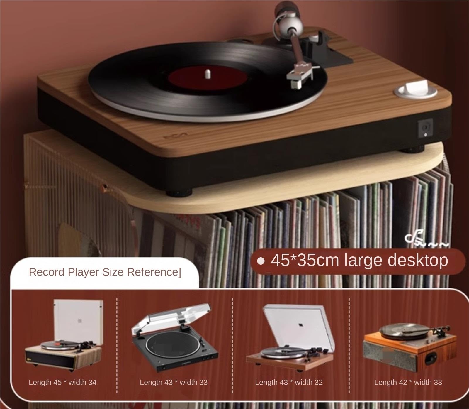 Esposizione E Archivio Portadischi In Vinile, Multifunzione, Scatola Portaoggetti Da Tavolo, Espositore For Album Sala Musica E Collezionisti
