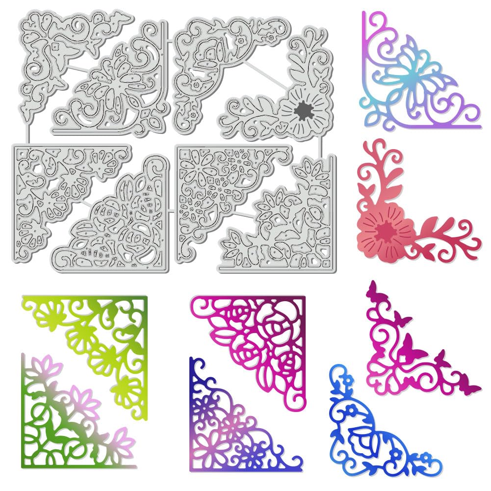 Amazon.com: UNICRAFTALE 8Pc Butterfly Corner Decoration Frame