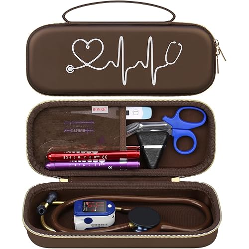 BOVKE Stethoscope Case for 3M Littmann Classic III/Cardiology IV – Brown