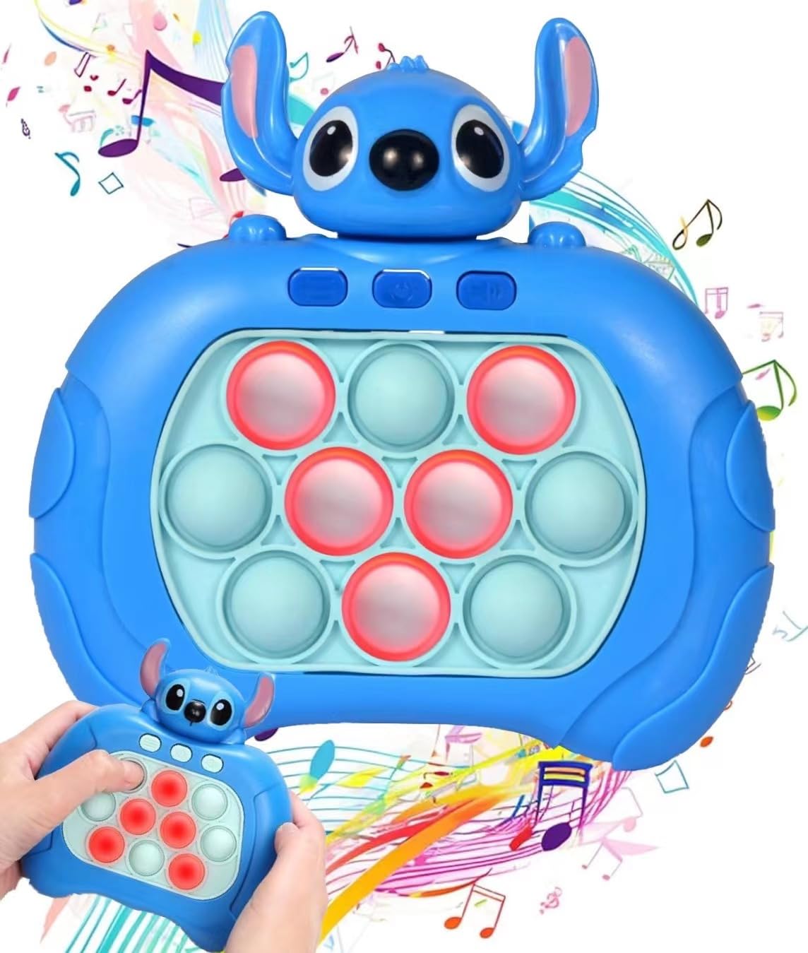 STI-TCH Juguete Pop it Electrónico 4 Modos ,STI-TCH Electronic Popping Game para Niños Niñas 3-12,Pop It Fidget Toy,Juego de Burbujas de Empuje rápido para niños y Adultos. (Set-1)