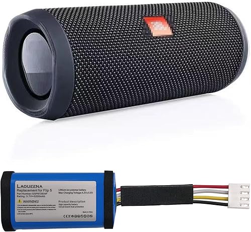 Miniatura 5 de GSP872634F Batería de 5200 mAh compatible con JBL Flip 5 Altavoz Bluetooth impermeable con herramientas Parte de batería NO ID1060-B 1INR1966-2 3.7V