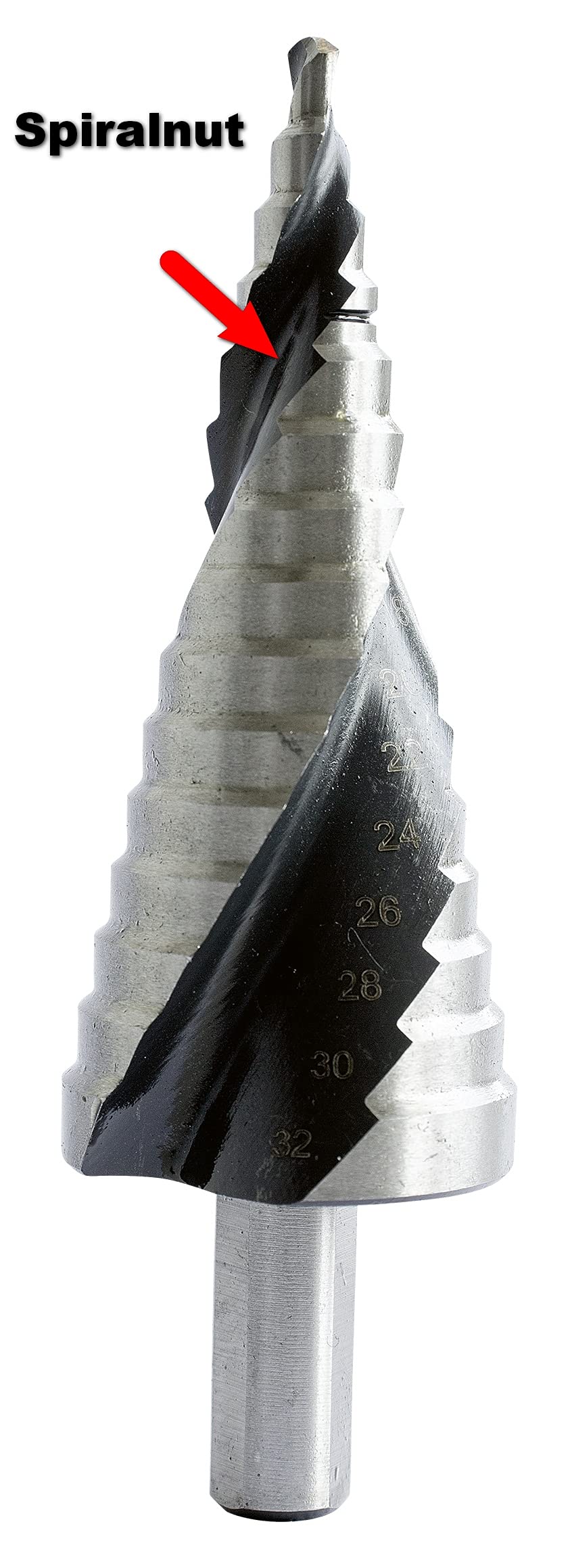 Proteco-Werkzeug HSS Titan TIN Stufenbohrer – Konusbohrer 6-38 Mm In 12 Stufen, Für Edelstahl & Metall
