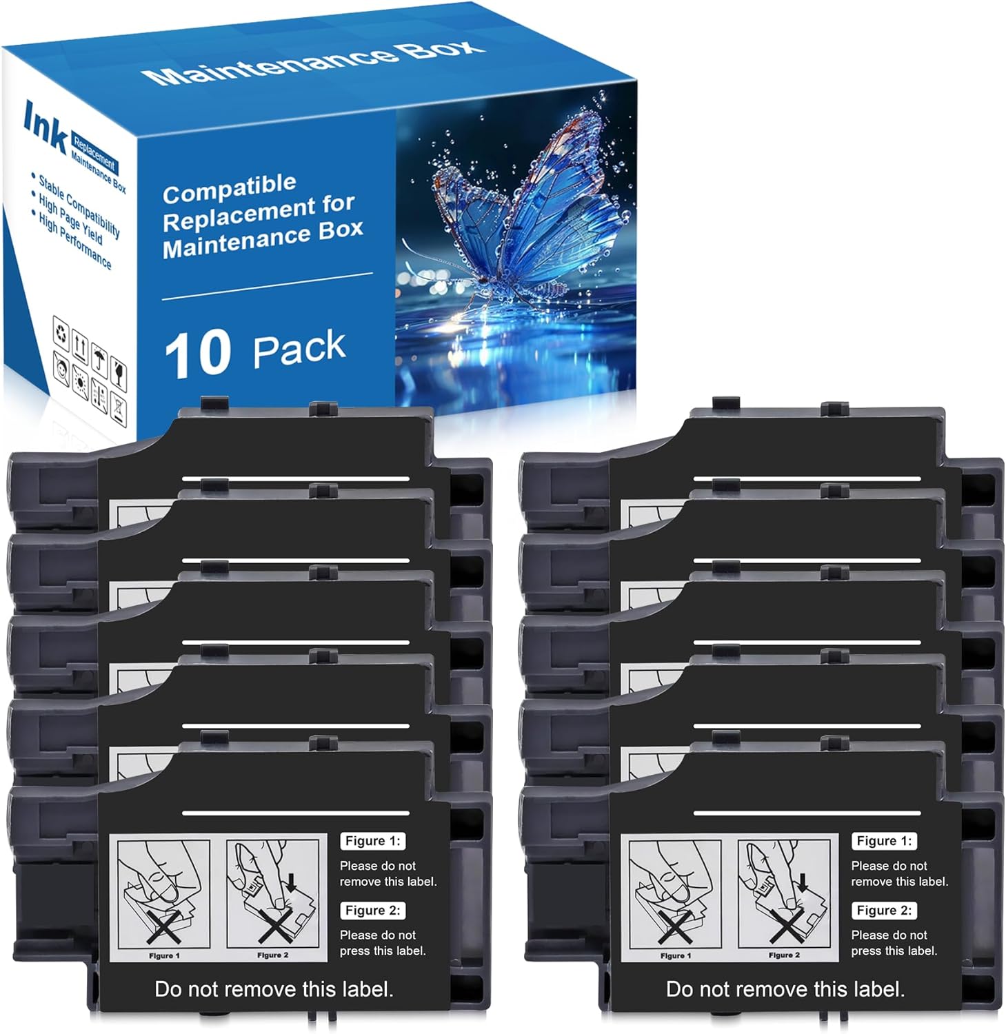 T2950 Maintenance Box Replacement for T295000 C13T295000 PXMB5 T2950 Ink Maintenance Box Compatible with WF-100 WF-110 WF-100W Printers (10 Pack)