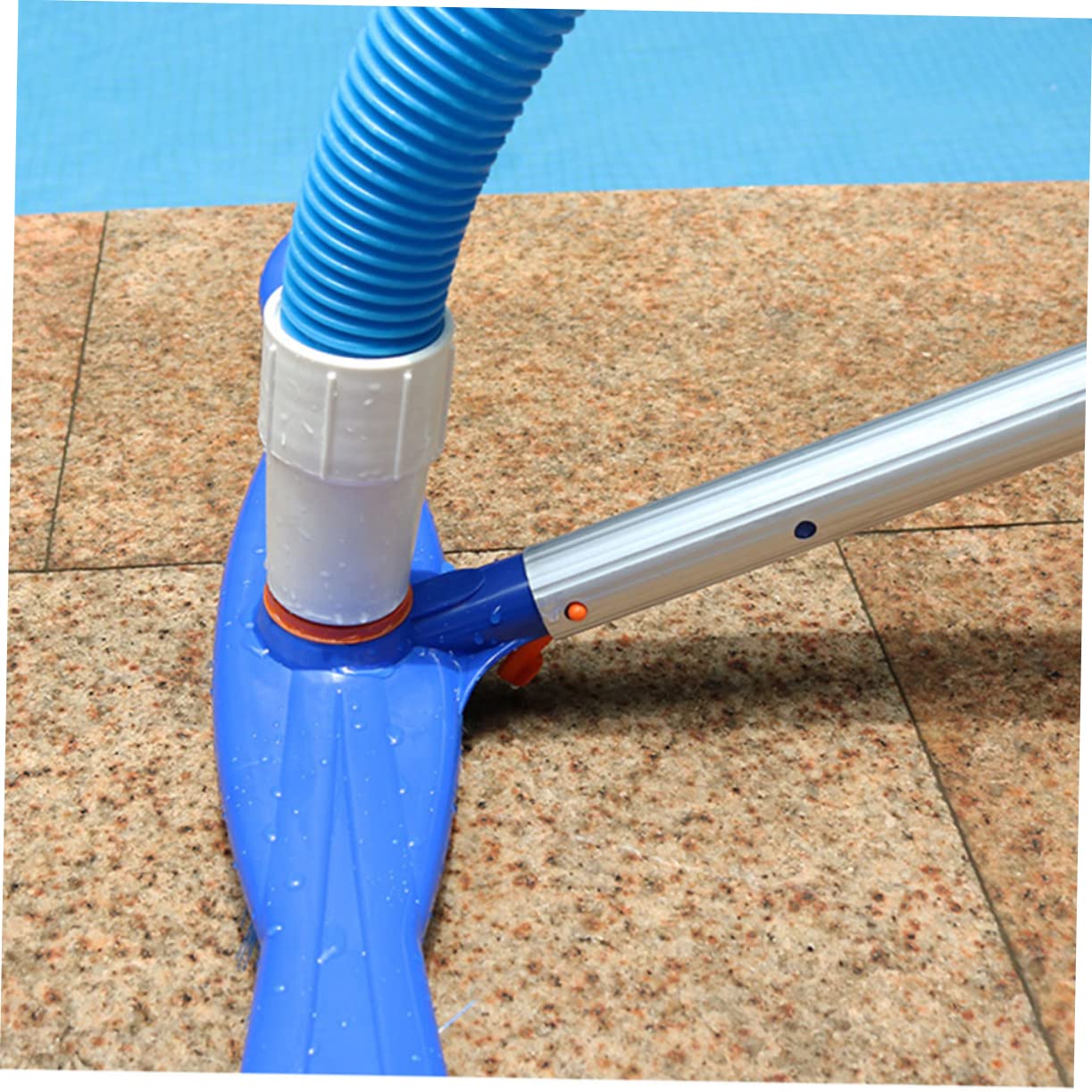 Brosse pour Piscine 20 Pouces en Plastique et Aluminium Robuste
