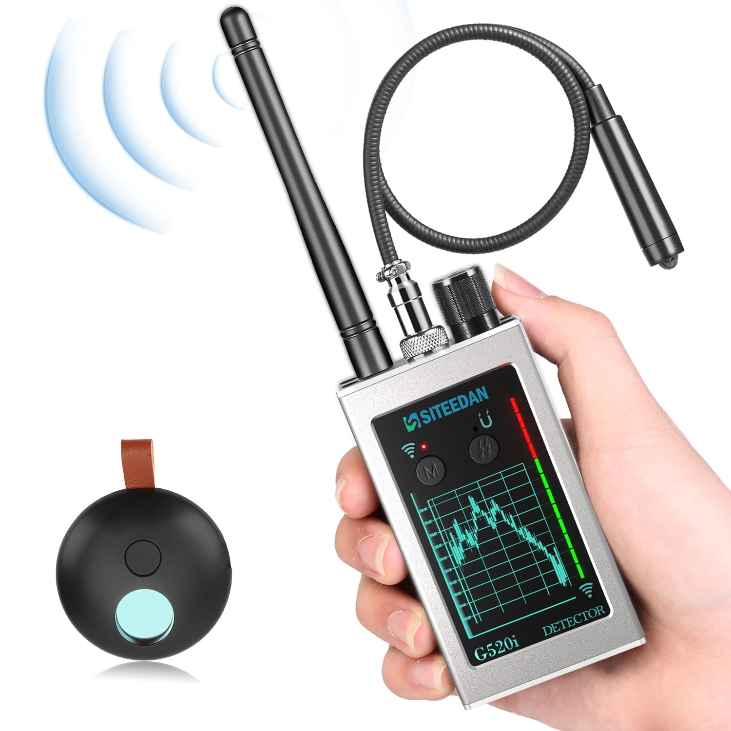 Detector de dispositivos ocultos, detector de cámara oculta para protección de privacidad