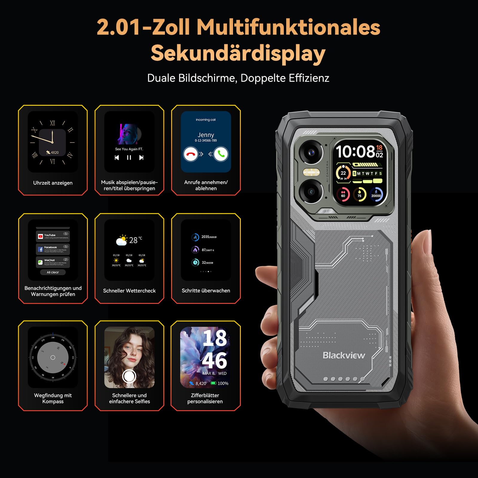 Blackview Xplore 1 Outdoor Handy (20000mAh) 256G – Bild 3