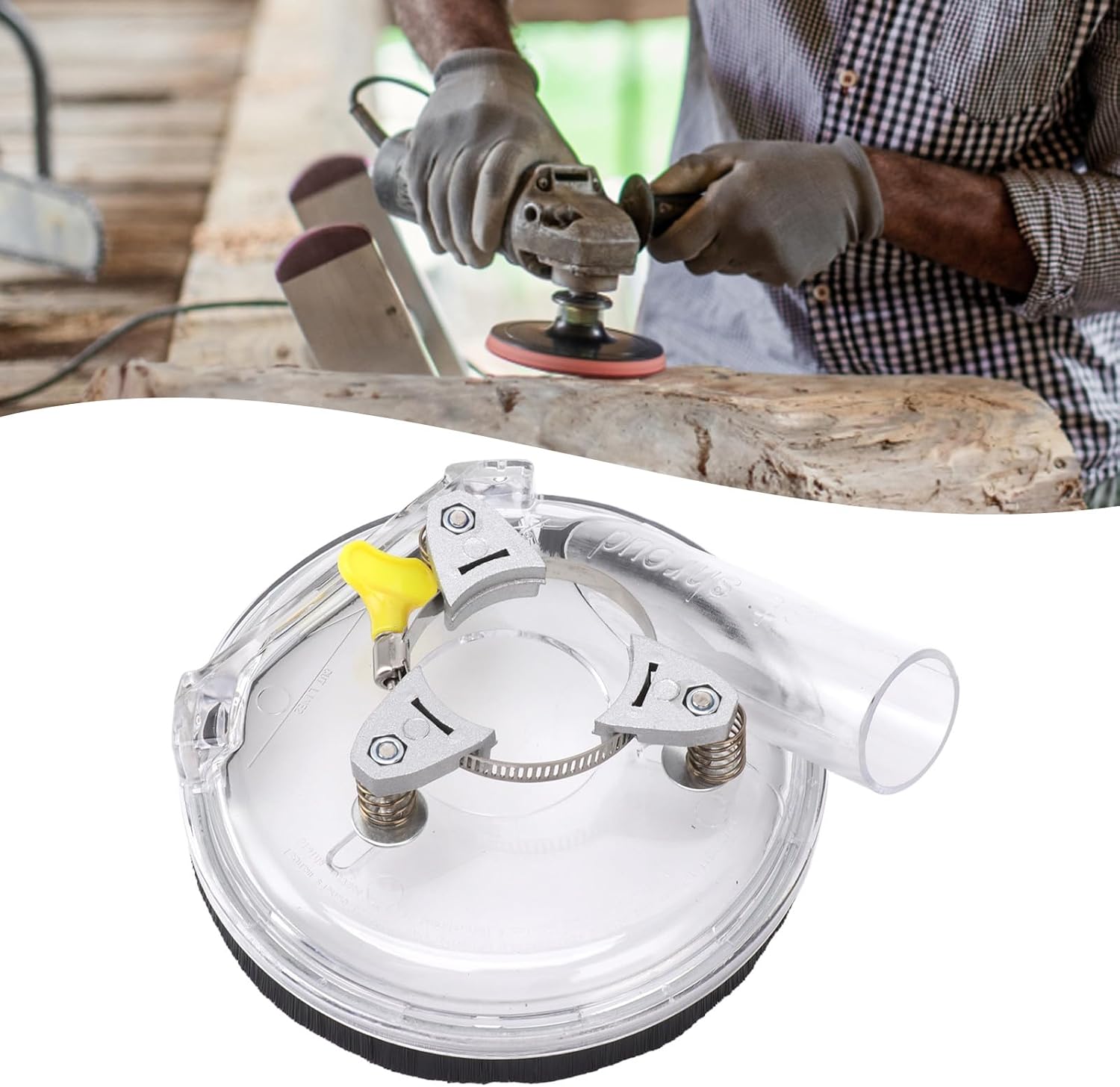 Dust Shroud Cover Fits Angle Hand Grinders 4in to 5in Expert Grinding Dust Shroud for Angle Grinder