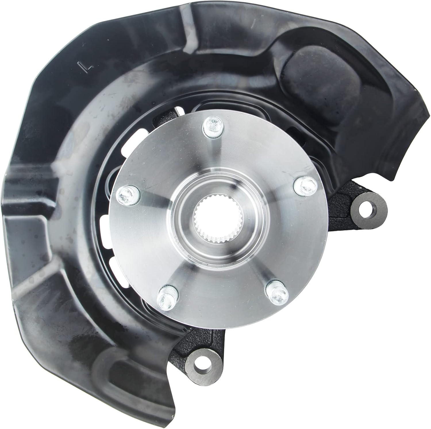 Steering Knuckle Wheel Hub Bearing Assembly Front Left Driver Compatible with Sienna FWD V6 3.3L 2004-2006 3.5L 2007-2010 698-425
