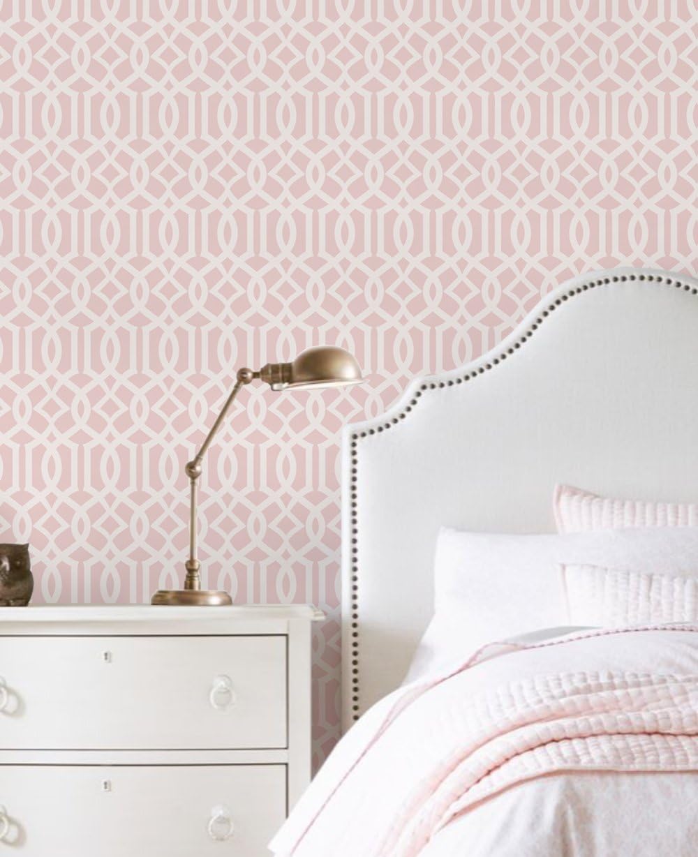 Simple Shapes Modern Trellis Wallpaper - Peel and Stick