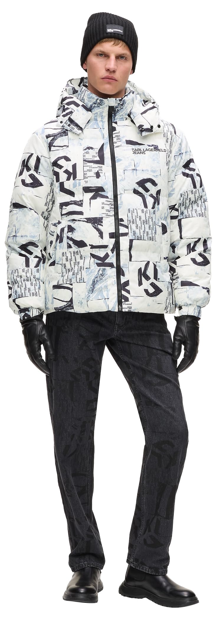 Jeansy Karl Lagerfeld, Męskie, Pikowane, Regular Fit, Wielobarwność, XXL