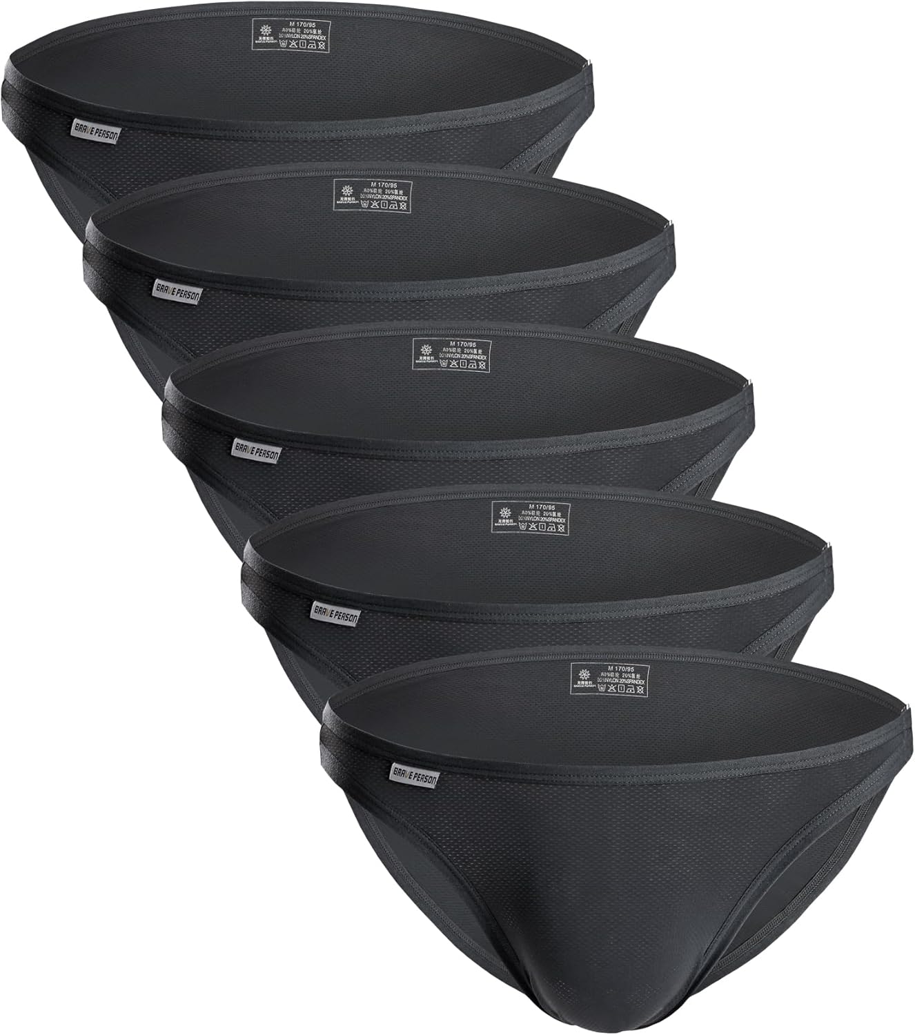 WINDAY Men's Briefs Low Rise Bikini Briefs and Mesh Underwear