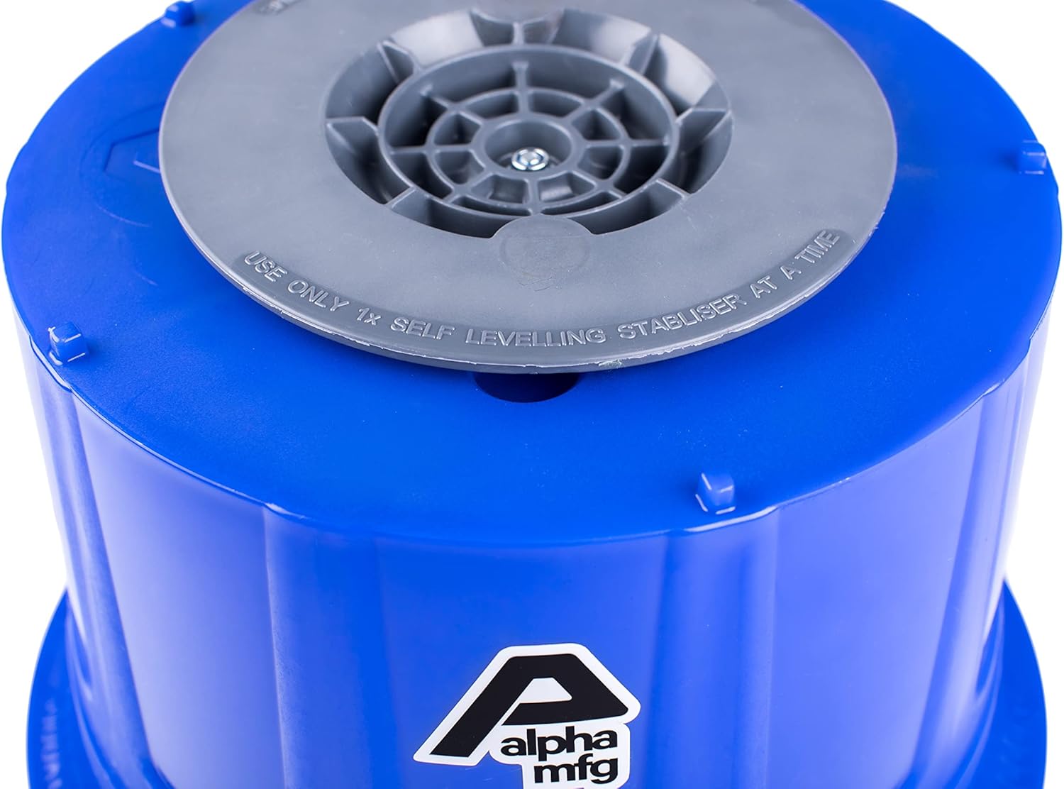 Alpha MFG Jack Block - Magnetic & Self-Leveling Stabilizer Jack Stand for Travel Trailers, RVs, Campers - Heavy Duty Utility Block - 11,000 lbs Max Capacity, 1-Pack