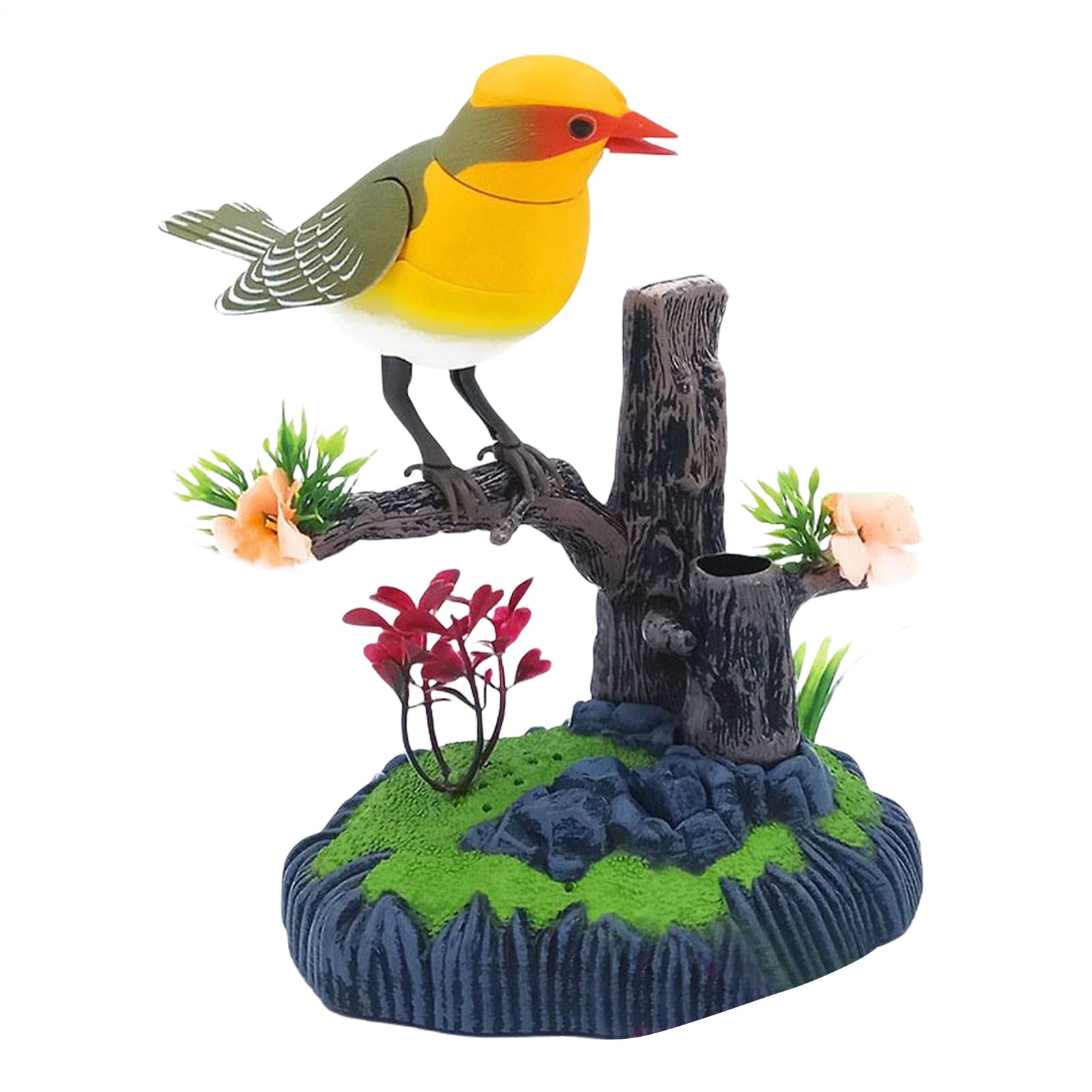 Oiseau décoratif porte-crayons électronique pour organiser un bureau encombré