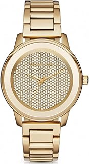 ساعة يد كينلي نسائية بمينا مرصّع وسوار من الستانلس ستيل من مايكل كورس - MK6209