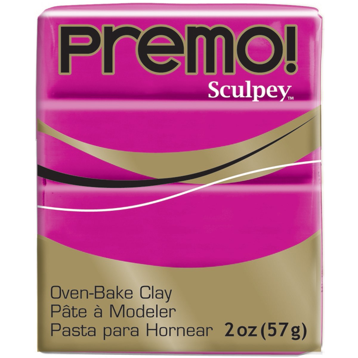 Premo Sculpey Light-Weight Professional Crafting Clay, Fuchsia
