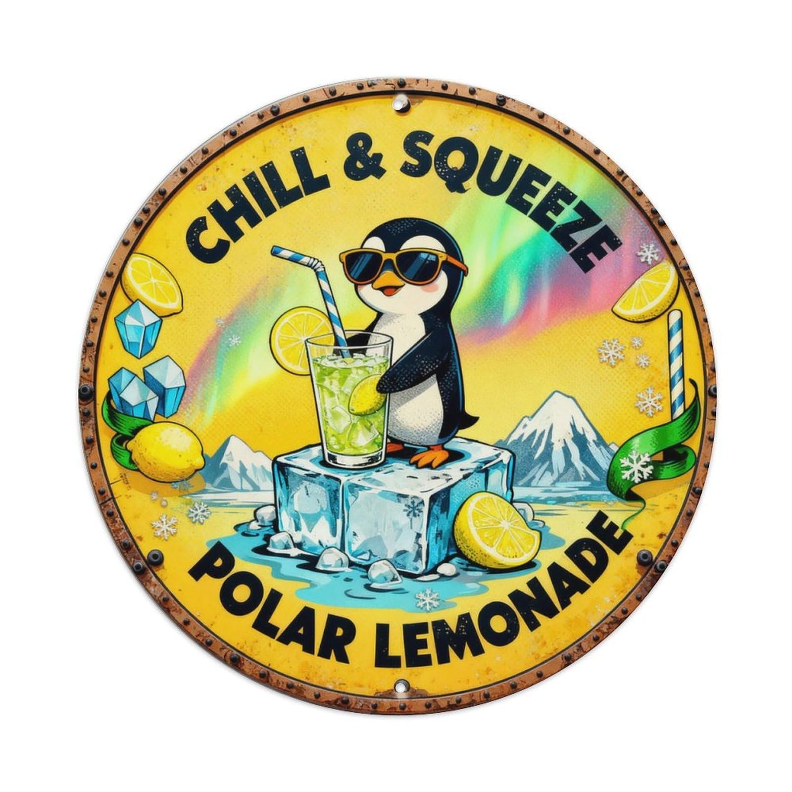 Polar Lemonade Sign Metal Tin Sign Plaque