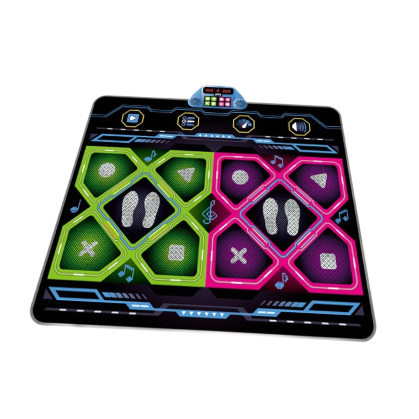Milageto Tappetino da Ballo per 2 Giocatori, Divertente, interattivo, Portatile, Pratico, Facile da Usare, Resistente, Ideale Come Regalo.