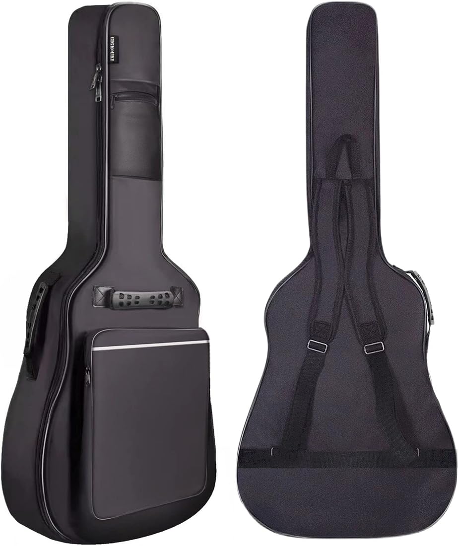 GIGKOUKI Simple 36 Inch Guitar Case Gig Bag Double Straps Oxford