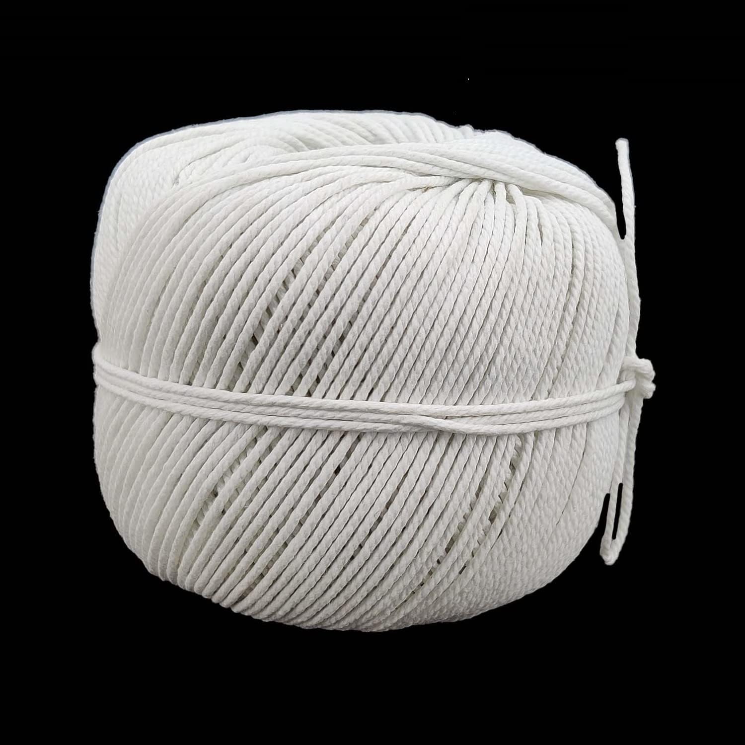 Aumni CraftsWhite Glazed Cotton Piping Thread (1 Roll x 100 Grams) 1.5 MM for Garments Sewing Multipurpose