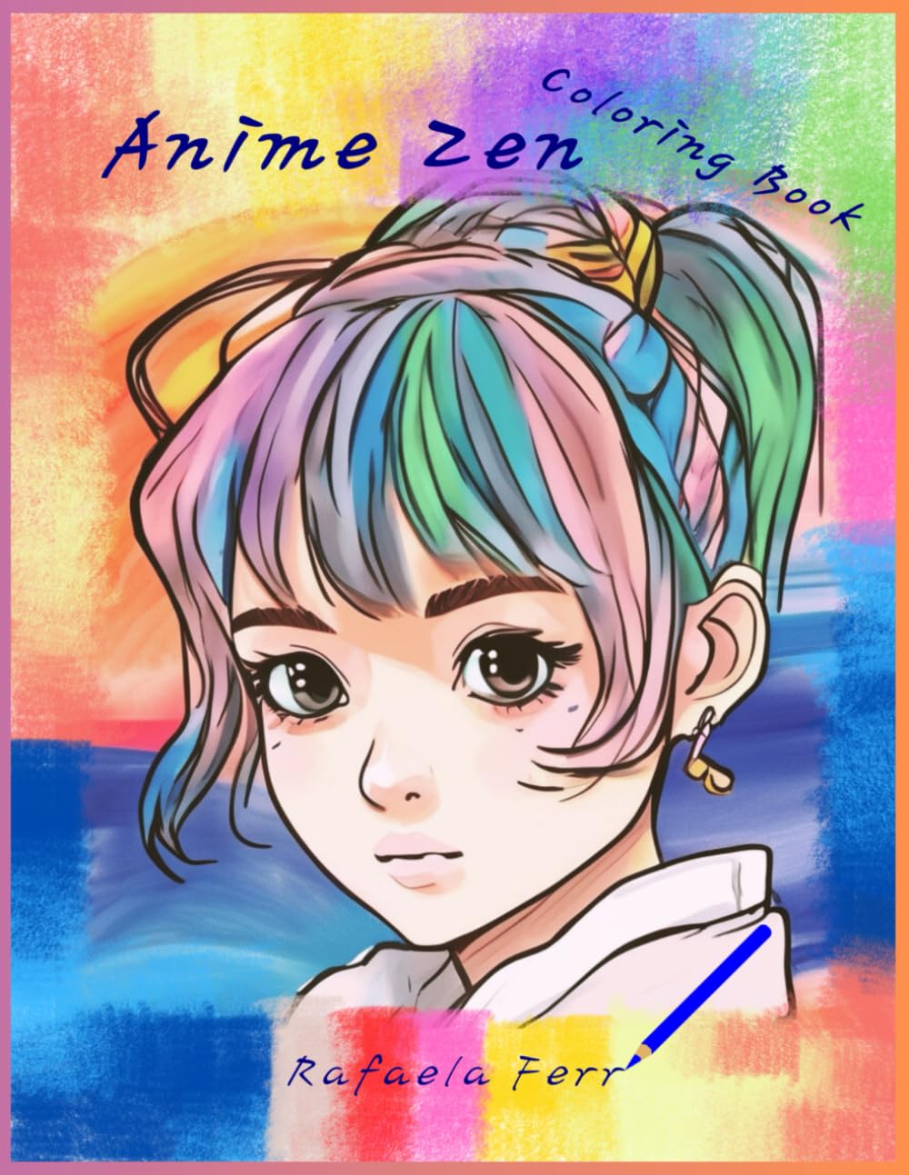 Anime Zen - Coloring Book: A Relaxing Coloring Experience - 8.5"x11" Artwork