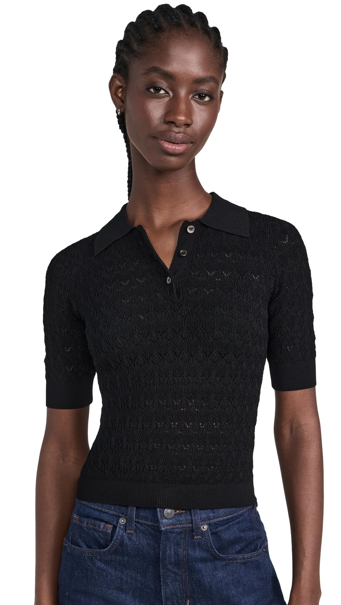 Sea Women's Rue Fine Gauge Knit Polo Sweater