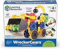 Vista 7 de Learning Resources Gears WreckerGears, actividades STEM, habilidades motoras finas, kit de explorador para niños pequeños, ciencia y construcción